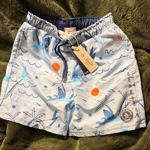 Original Penguin Light Blue Swim Shorts